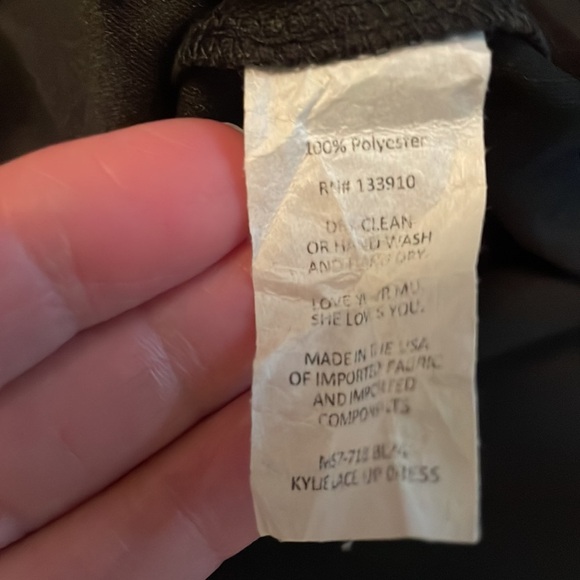 Show me your mumu dress. Kylie lace up black. Large. Comfortable. Flowy. Lined. - Picture 4 of 8